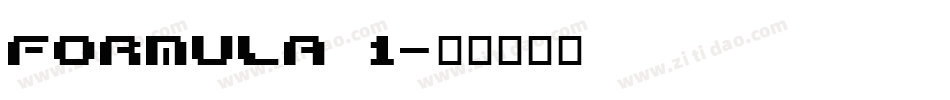 Formula 1字体转换